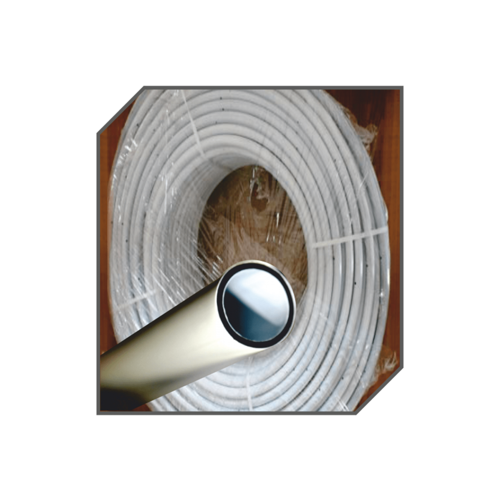 Lateral Boru Beyaz 3 katmanlı  20mm  20cm  delikli 100mt li